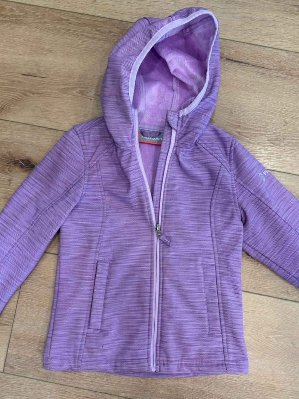 Free Country Girls' Lavender Fleece Hooded Jacket